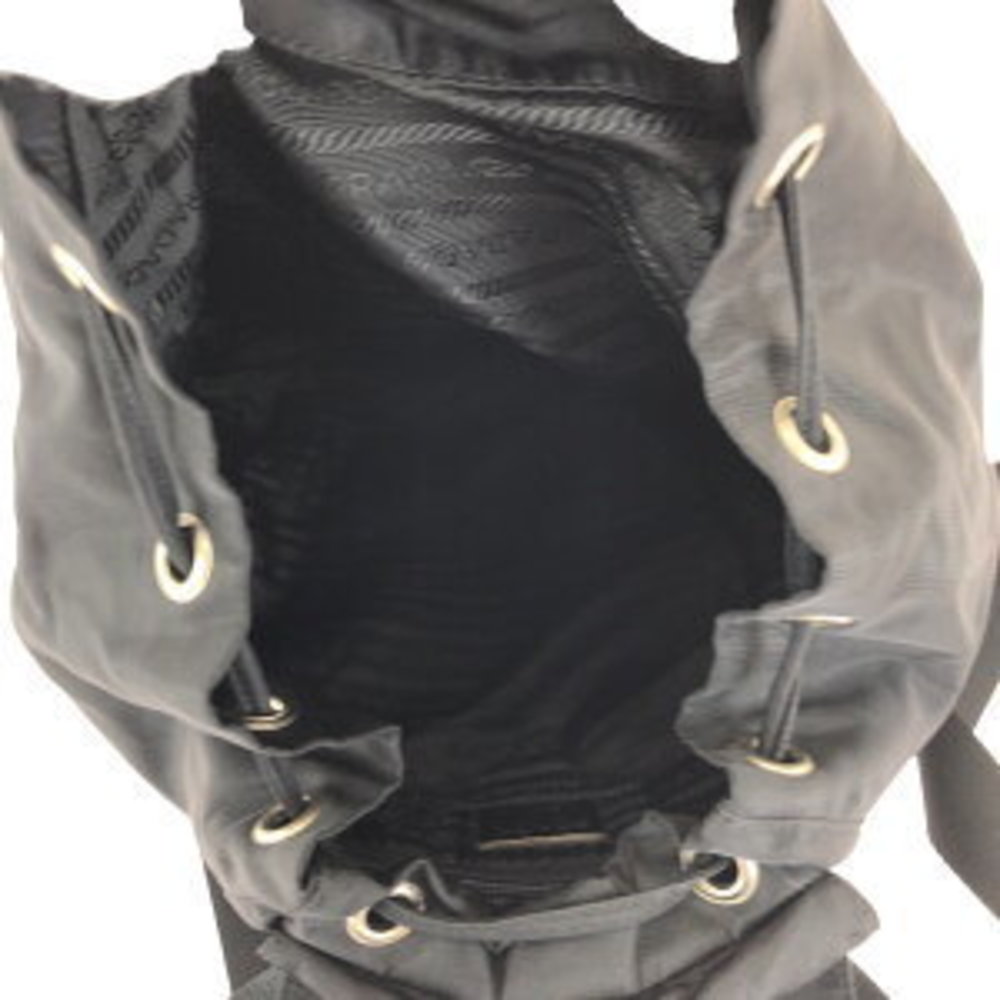 Prada Nylon Triangular Backpack Black Tessuto - image 8